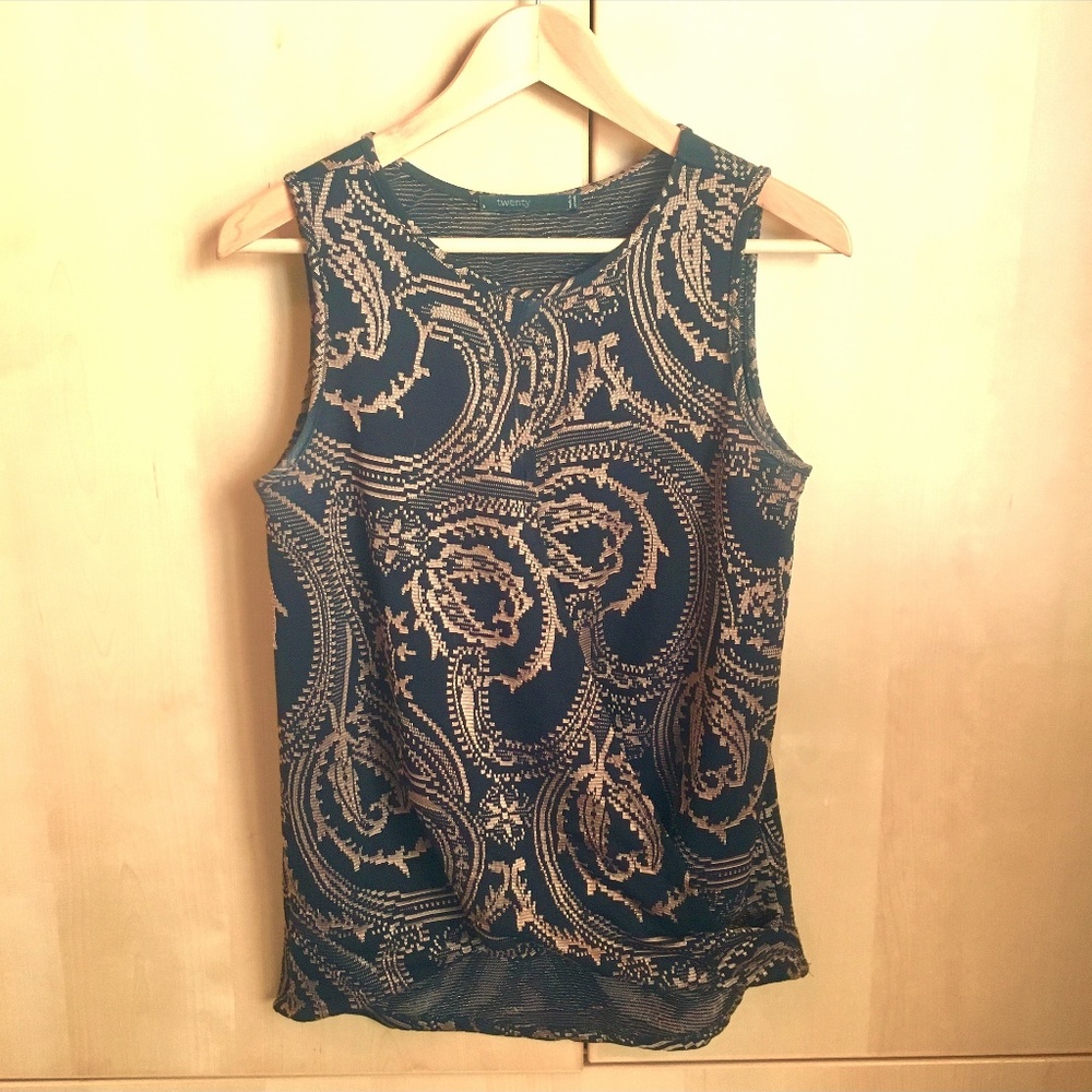 Twenty Black and Copper Rqoc-002 Tank Top/Cami